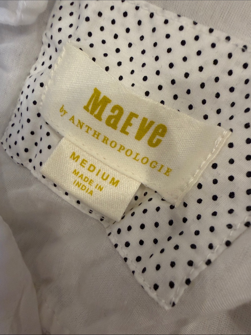 Maeve Long-Sleeve Mini Shirt Dress Size Medium - Picture 6 of 11